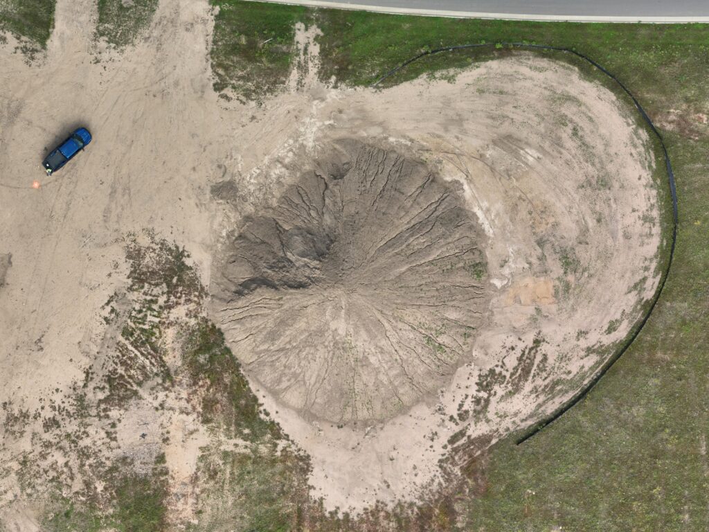 drone aerial orthomosaic stockpile mapping